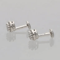 Classic Solitaire Earrings in 92.5 Silver
