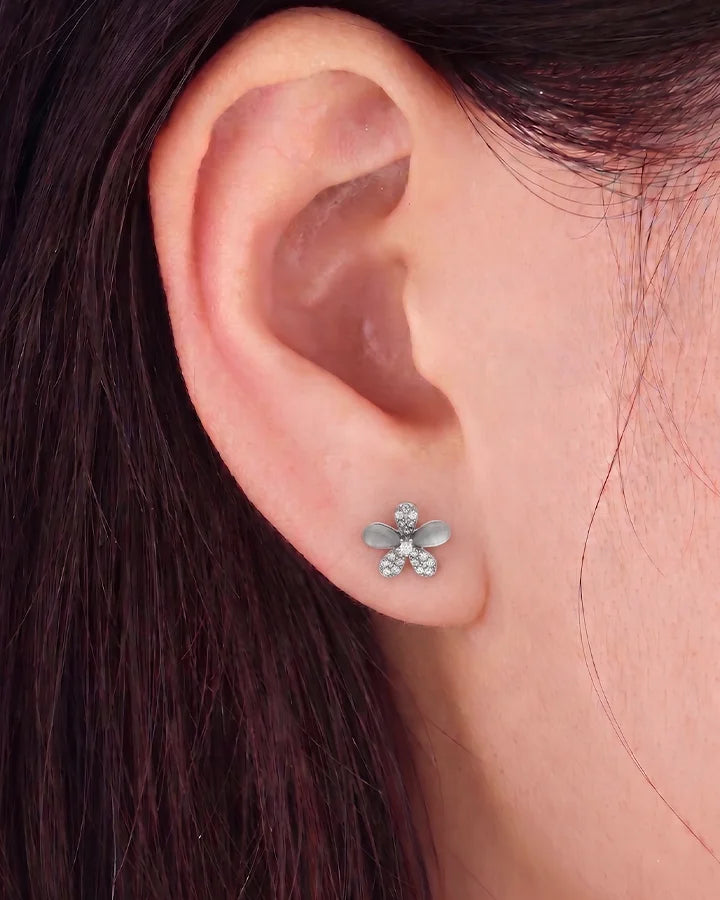 Opal Blossom Earrings in 92.5 Silver