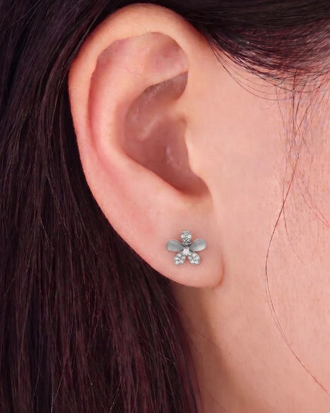 Opal Blossom Earrings in 92.5 Silver
