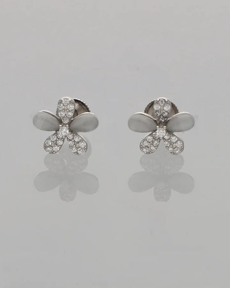 Opal Blossom Earrings in 92.5 Silver