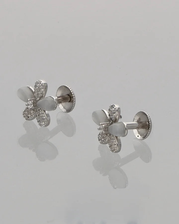 Opal Blossom Earrings in 92.5 Silver