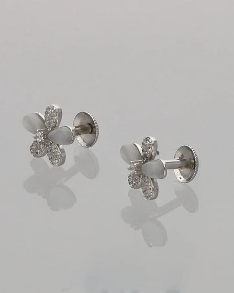 Opal Blossom Earrings in 92.5 Silver