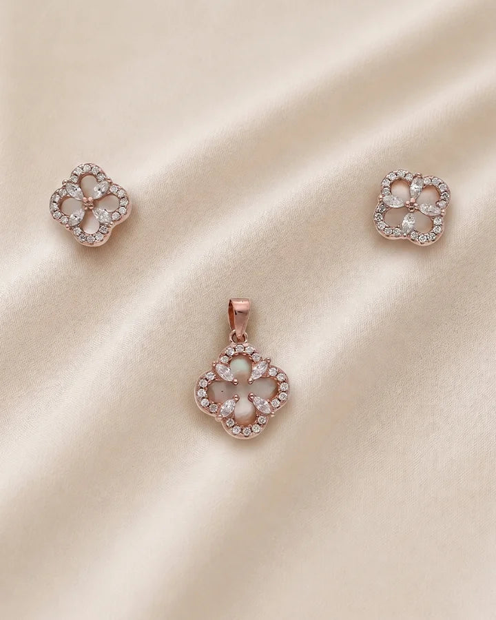 Blossom Shine Charm Duo in 92.5 Silver