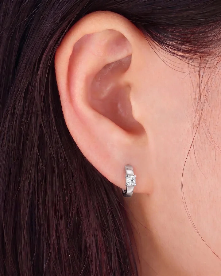 Lustre Hoop Earrings in 92.5 Silver