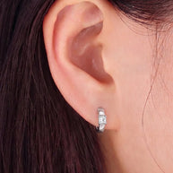 Lustre Hoop Earrings in 92.5 Silver