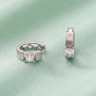 Lustre Hoop Earrings in 92.5 Silver