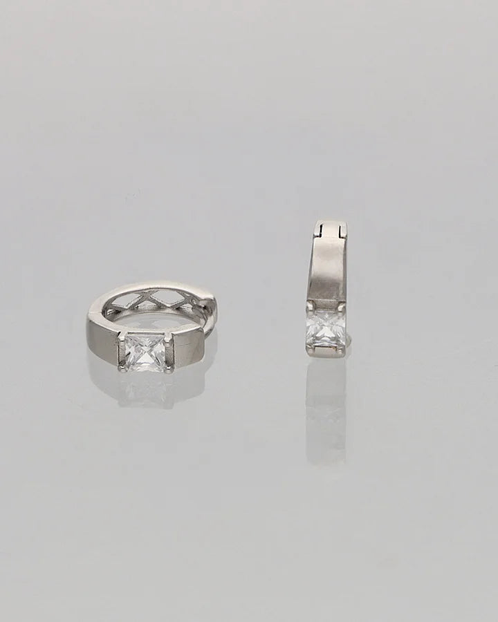 Lustre Hoop Earrings in 92.5 Silver