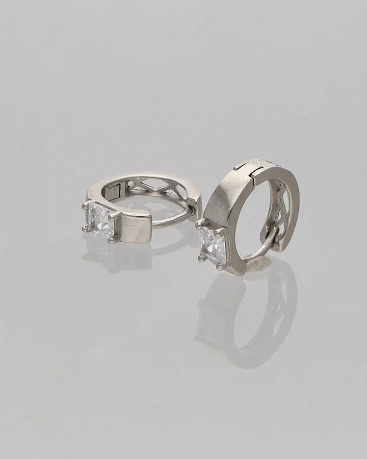 Lustre Hoop Earrings in 92.5 Silver