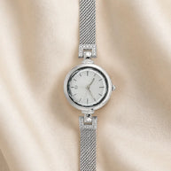 Luna Mesh Watch in 92.5 Silver