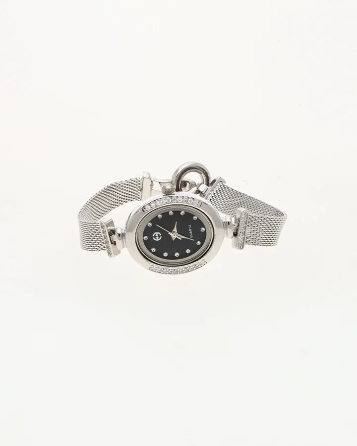 Eclipse Oval Watch in 92.5 Silver