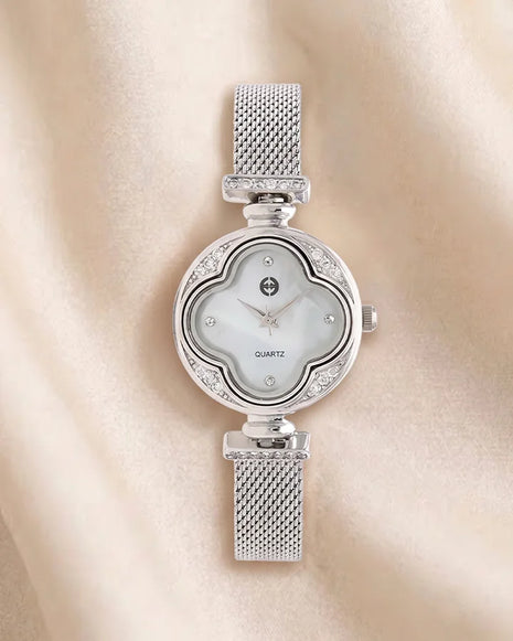 Celeste Halo Watch in 92.5 Silver