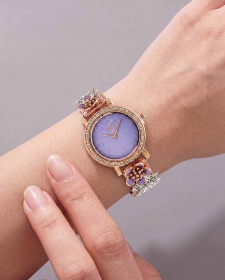 Veloura Plum Watch in 92.5 Silver