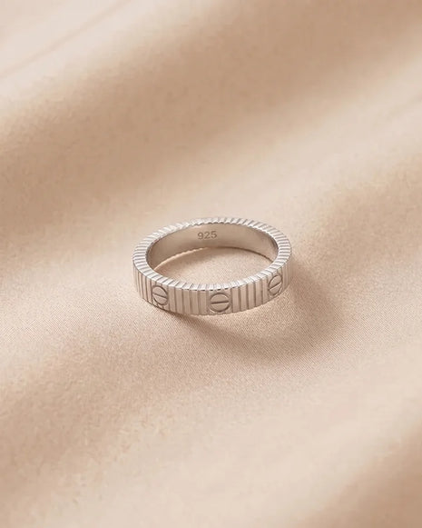 Edge Forge Ring in 92.5 Silver