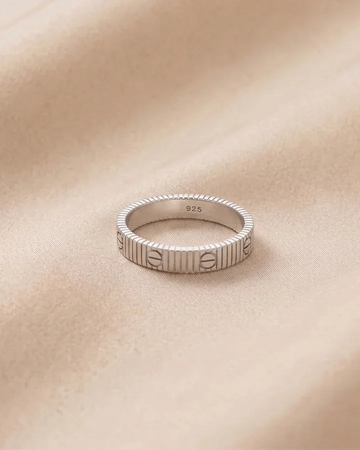 Titan Edge Ring in 92.5 Silver