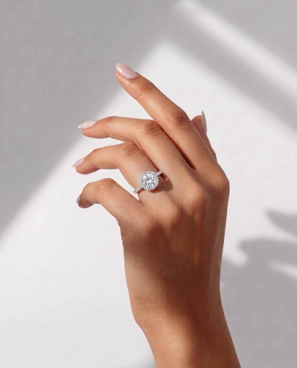 Celeste Halo Ring in 92.5 Silver