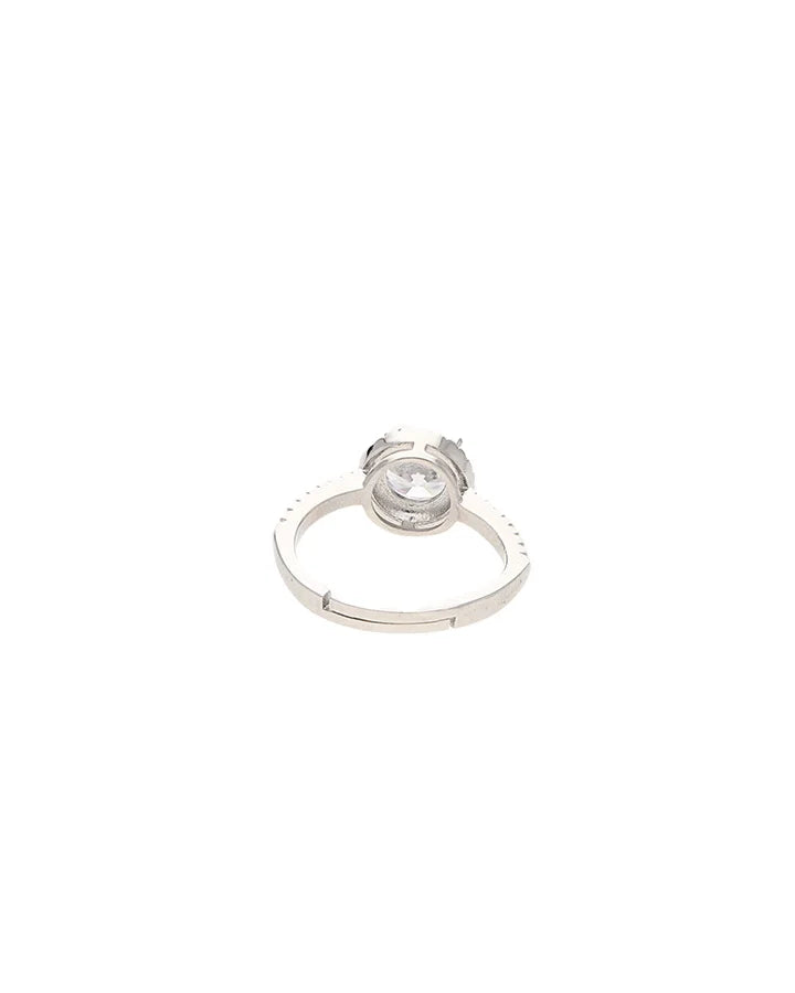 Celeste Halo Ring in 92.5 Silver