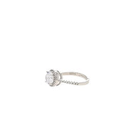 Celeste Halo Ring in 92.5 Silver