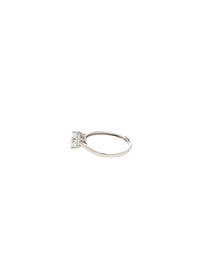 Aurora Solitaire Ring in 92.5 Silver