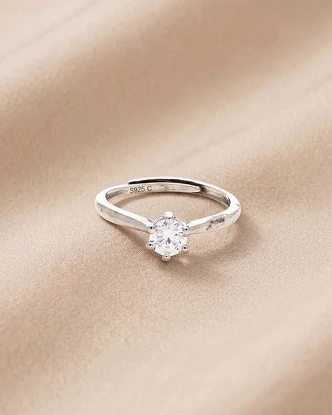 Nova Solitaire Ring in 92.5 Silver