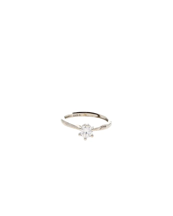 Nova Solitaire Ring in 92.5 Silver