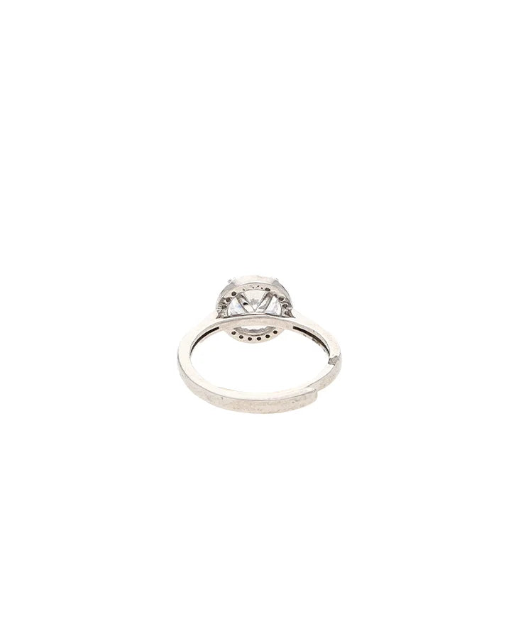 Halo Bloom Ring in 92.5 Silver