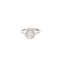 Halo Bloom Ring in 92.5 Silver