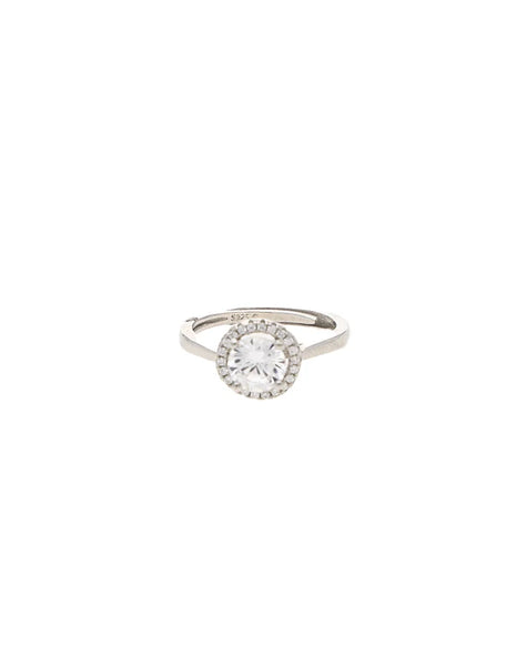 Halo Bloom Ring in 92.5 Silver