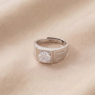 Valor Solitaire Ring in 92.5 Silver