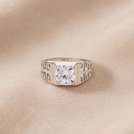 Zenith Solitaire Ring in 92.5 Silver
