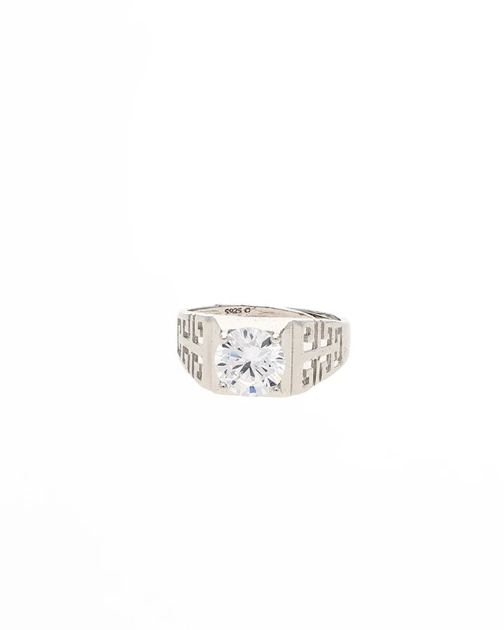 Zenith Solitaire Ring in 92.5 Silver