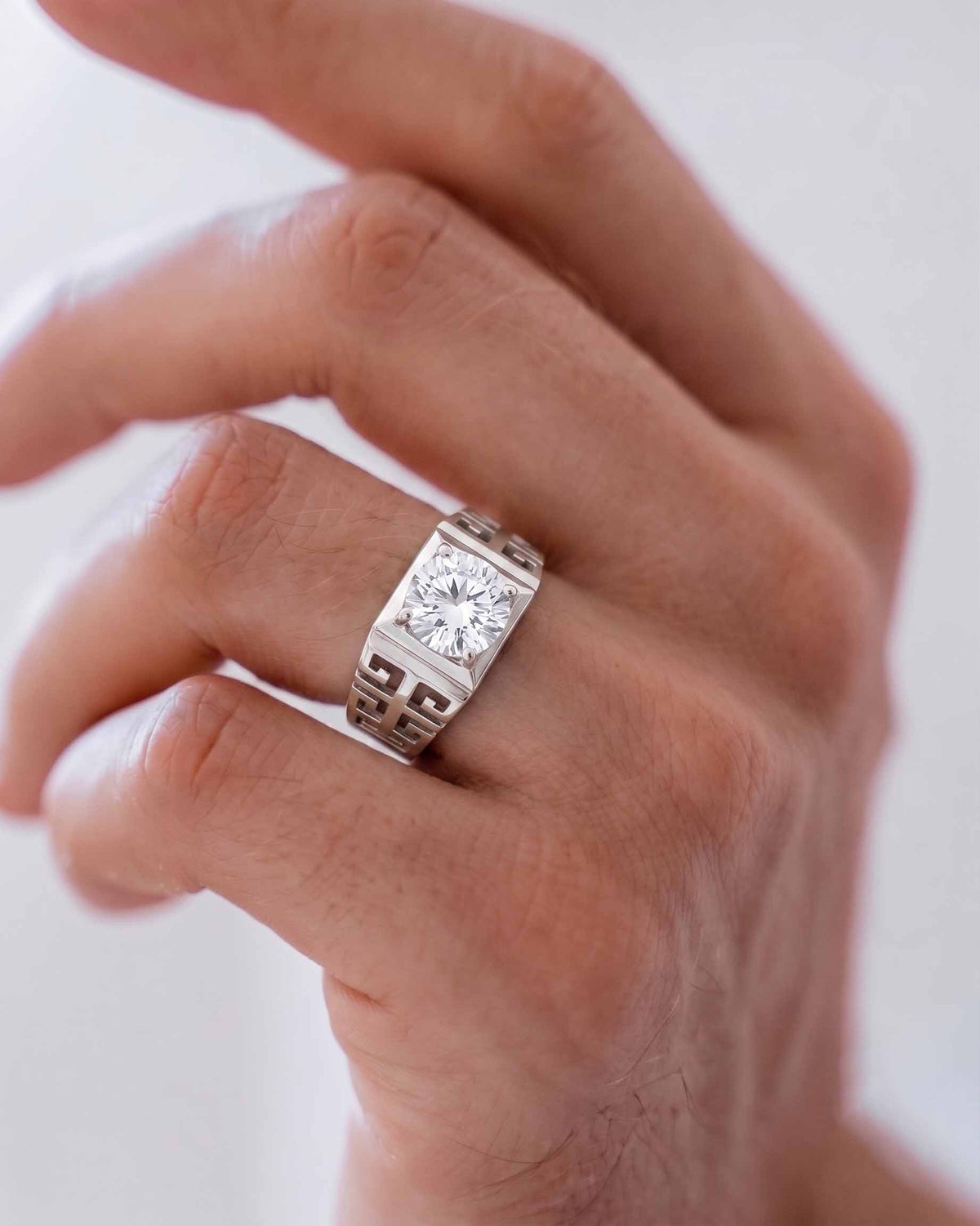 Zenith Solitaire Ring in 92.5 Silver