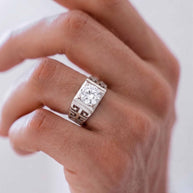 Zenith Solitaire Ring in 92.5 Silver
