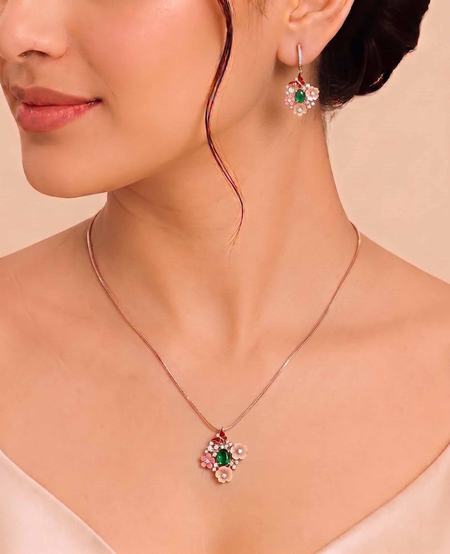 Aurora Blossom Charm Duo in 92.5 Silver