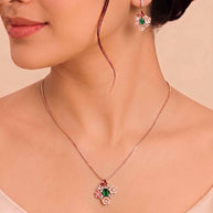 Aurora Blossom Charm Duo in 92.5 Silver