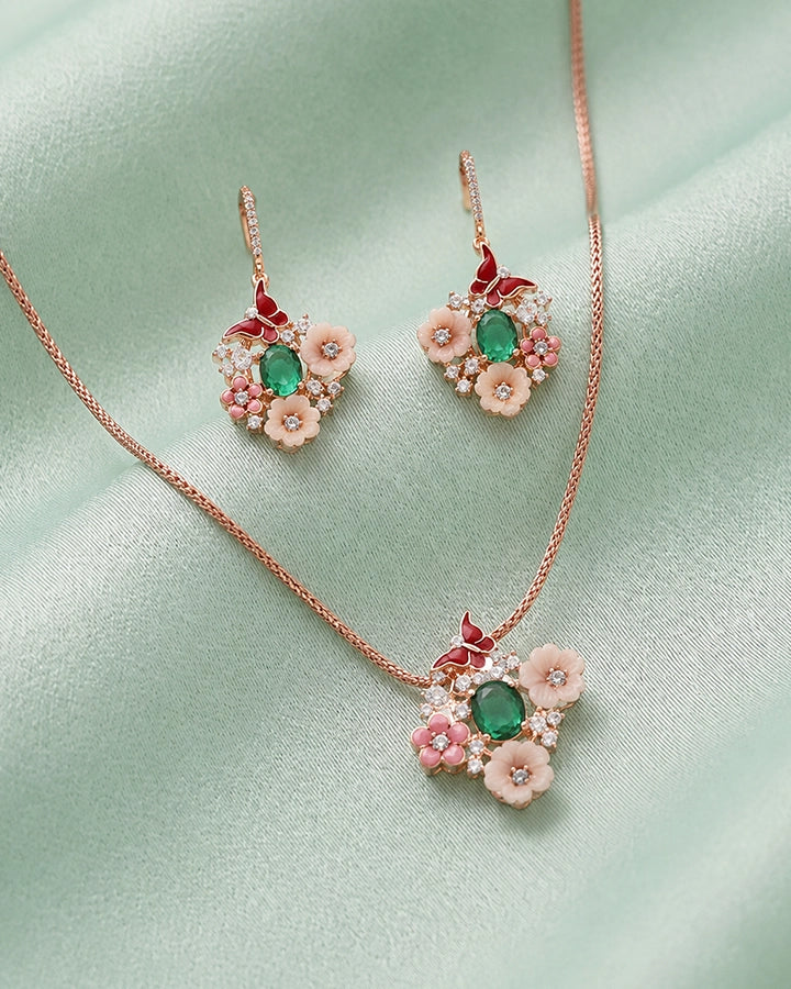 Aurora Blossom Charm Duo in 92.5 Silver