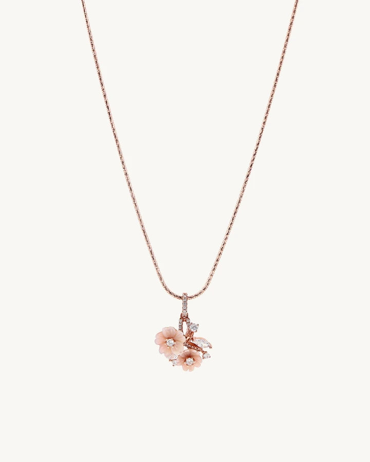 Rose Petal Charm Duo in 92.5 Silver