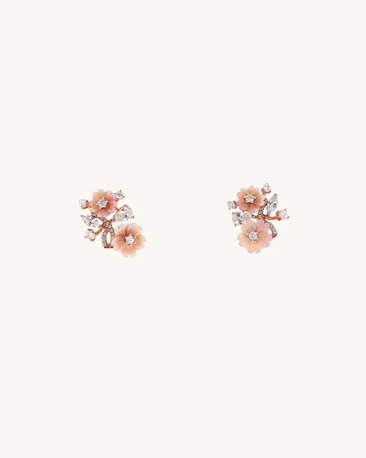 Rose Petal Charm Duo in 92.5 Silver