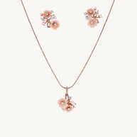 Rose Petal Charm Duo in 92.5 Silver