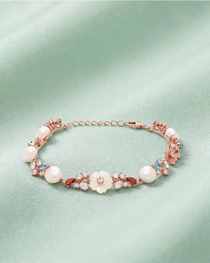 Enchanted Bloom Bracelet in 92.5 Silver