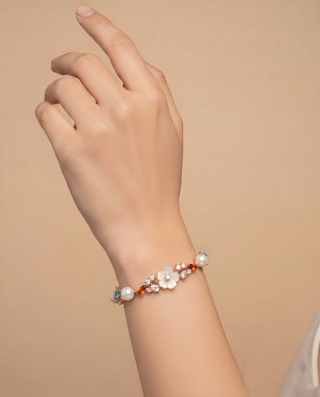 Enchanted Bloom Bracelet in 92.5 Silver