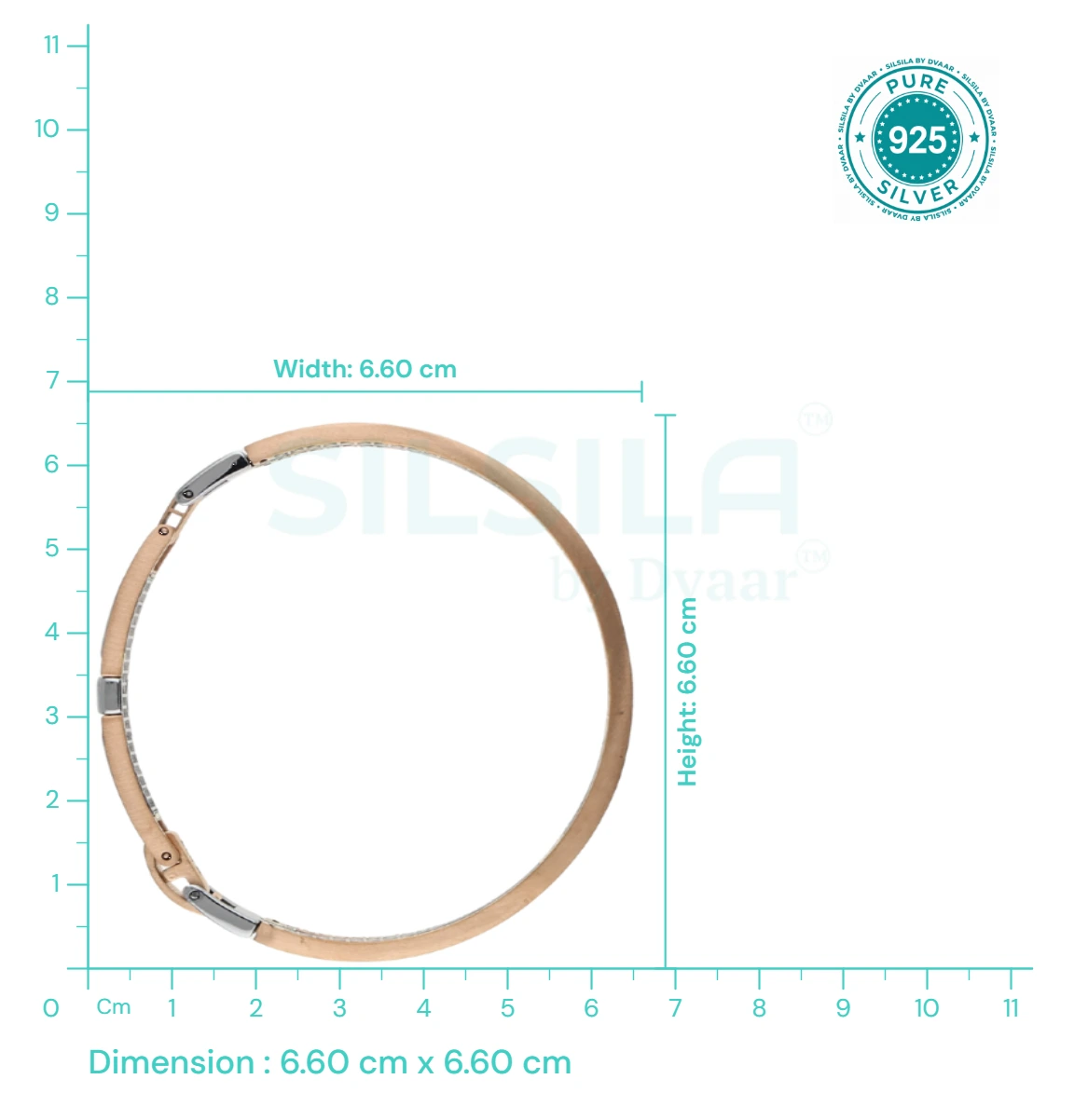 Regal Knit Kada in 92.5 Silver