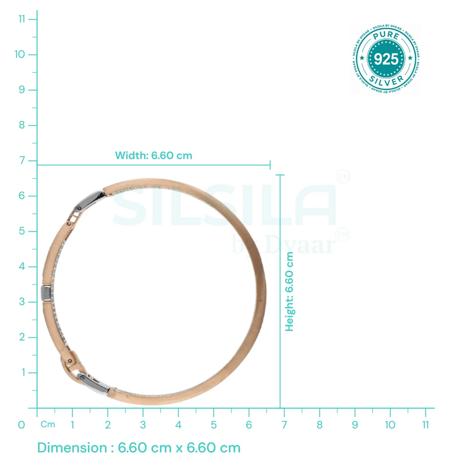 Regal Knit Kada in 92.5 Silver