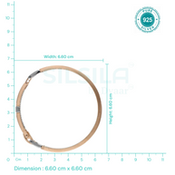 Regal Knit Kada in 92.5 Silver