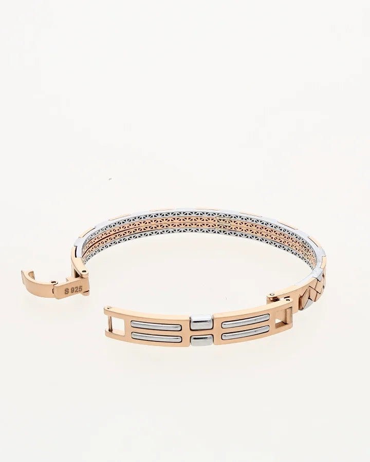 Geometric Edge Kada in 92.5 Silver