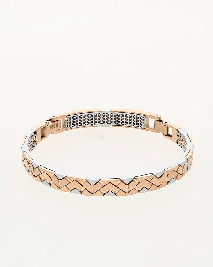 Geometric Edge Kada in 92.5 Silver