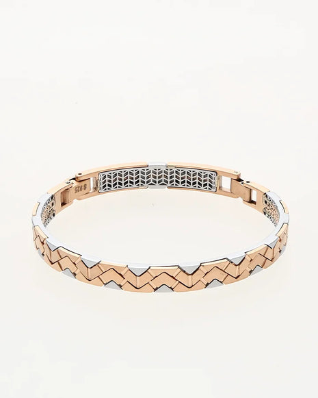 Geometric Edge Kada in 92.5 Silver