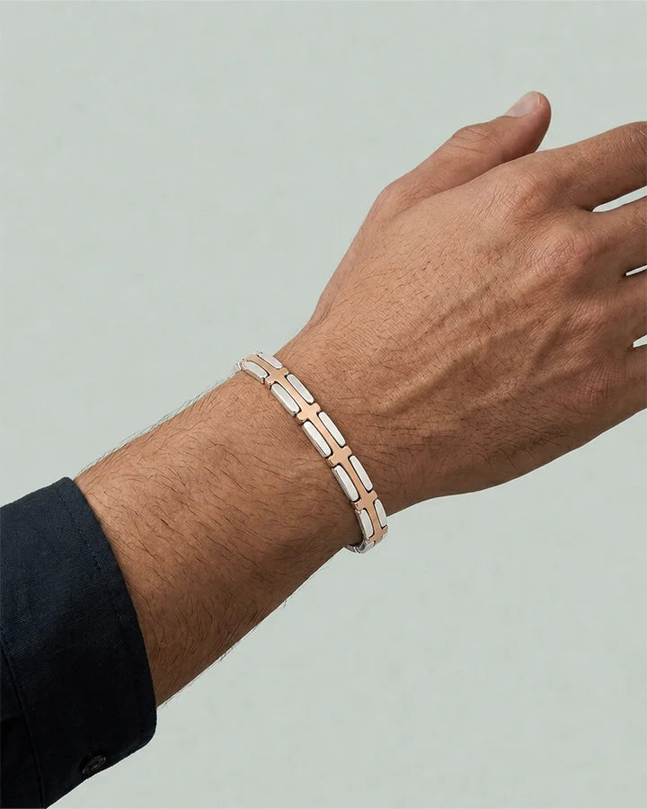Signature Weave Kada in 92.5 Silver
