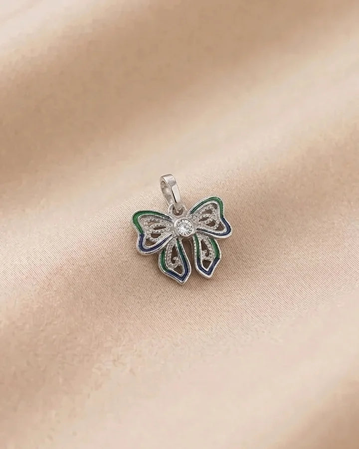 Bow Charm in 92.5 Silver