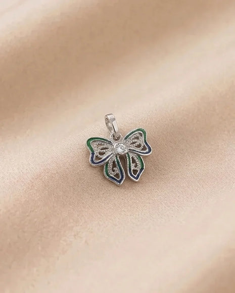 Bow Charm in 92.5 Silver