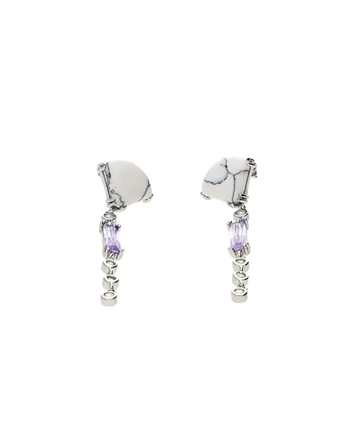 Amethyst Drops in 92.5 Silver